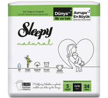 Підгузки Sleepy Natural 5 (11-18 кг) 24 шт