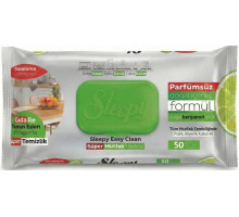Вологі серветки для прибирання кухні Sleepy Easy Clean Bergamot 50 шт