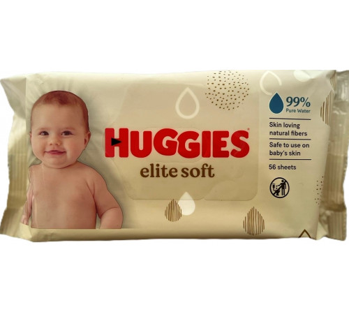 Влажные салфетки для детей Huggies Elite Sot 56 шт