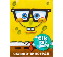 Сок без сахара Sponge Bob Яблоко-Виноград 200 мл