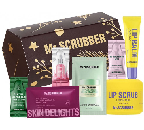 Подарунковий набір жіночий Mr.Scrubber Secret Santa Brown
