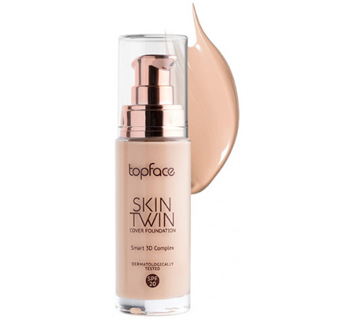 Тональна основа TopFace Skin Twin Cover Foundation №006 Rose Beige 32 мл