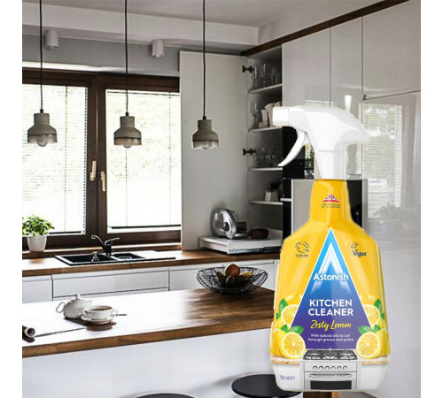 Универсальный очиститель для кухни Astonish Zesty Lemon спрей 750 мл