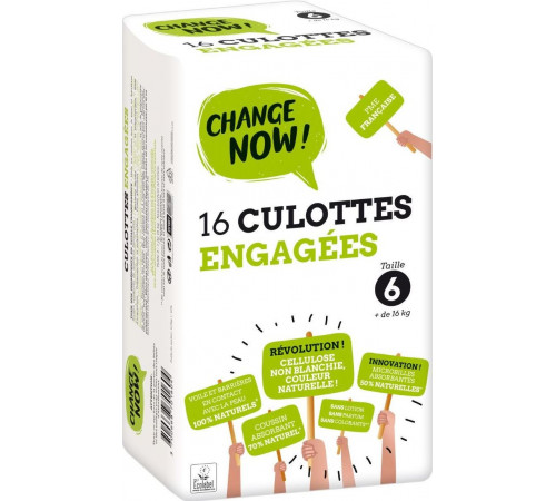 Підгузки-трусики Change Now! 6 (16+кг) 16 шт