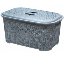 Корзина для хранения с крышкой Asude Plastik ASD165 12 л