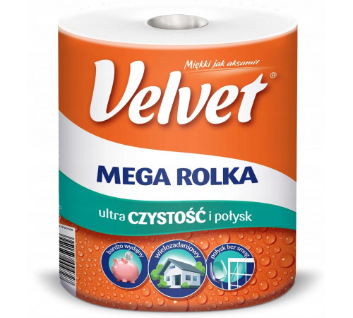 Паперовий рушник Velvet Mega Rolka
