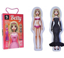 Магнітна гра Одягалка Qbee QB600-009 Betty 28 елементів