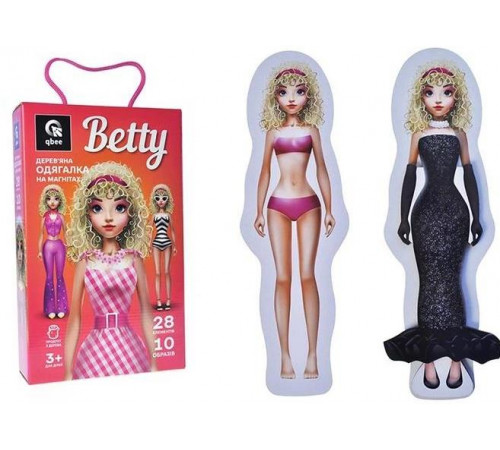 Магнітна гра Одягалка Qbee QB600-009 Betty 28 елементів