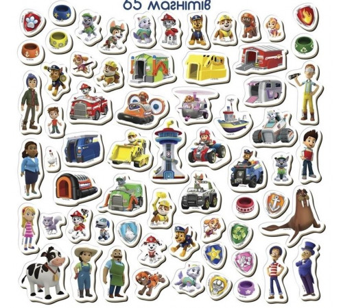 Набір магнітів Magdum ML4034-15 Щенячий патруль 65 шт