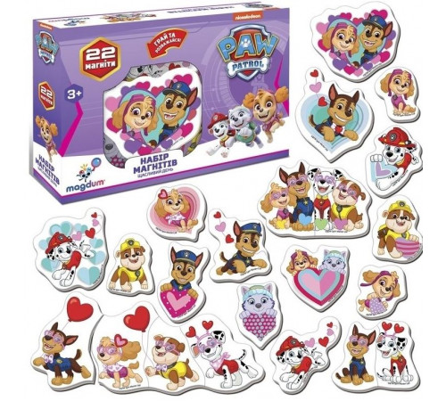 Набір магнітів Magdum ML4034-04 Щенячий патруль 22 шт