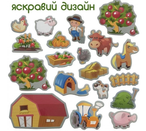 Набір магнітів Magdum ML4031-10 Весела ферма 19 шт