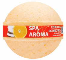 Солевая бомбочка для ванны Bioton Spa&Aroma Апельсин и Кокосовое масло 75 г