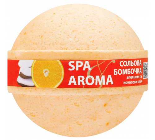 Сольова бомбочка для ванни Bioton Spa&Aroma Апельсин та Кокосова олія 75 г