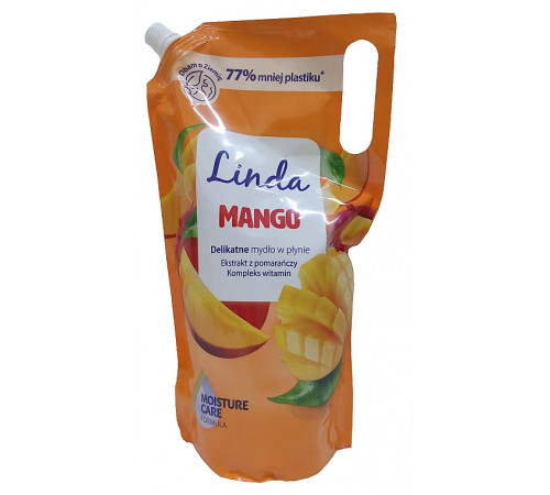 Жидкое крем-мыло Linda Манго пакет 1л