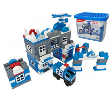 Конструктор Doloni 013888/02 Полиция 231 деталь в пластиковом боксе