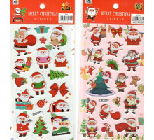 Наліпки Merry Christmas в асортименті