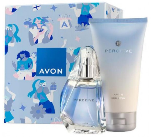Набір подарунковий жіночий Avon Perceive (Парфумована вода 50 мл + Лосьйон для тіла 150 мл)