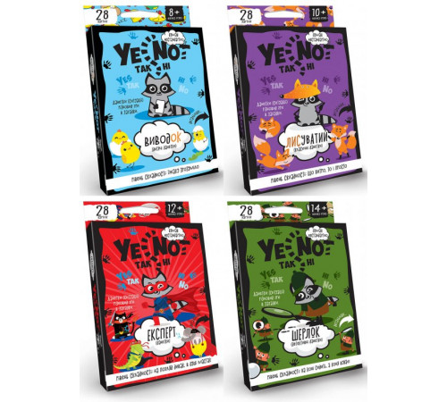 Настільна гра Danko Toys Yen-01-01/02/03/04U міні Yenot Так/Ні