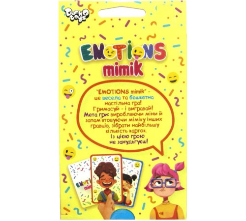 Настільна гра Danko Toys EM-01-01U міні Emotions Mimik