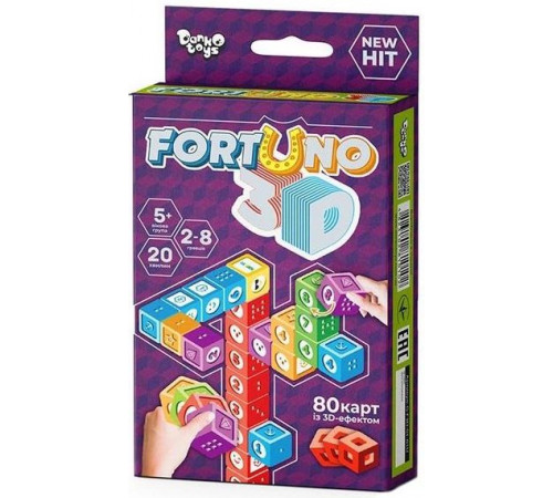Настільна гра Danko Toys G-F3D-01-01U міні Fortuno 3D