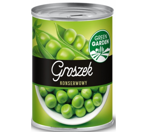 Горошек консервированный зеленый Green Garden 400 г