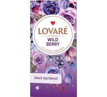 Чай чорний Lovare Wild Berry 24 пакетика 48 г