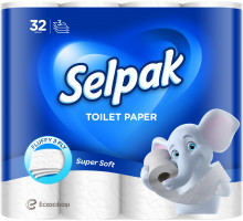 Туалетний папір Selpak Super Soft 3 шари 32 рулони