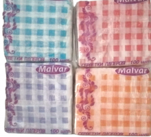 Серветка Malvar Клітинка 100 шт