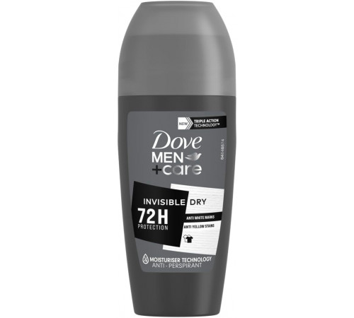 Дезодорант кульковий чоловічий Dove Invisible Dry 72H 50 мл