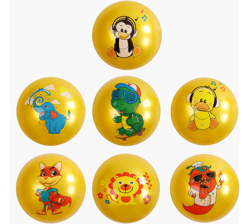 М\'яч гумовий Звірята F 43235 d-18 см в асортименті