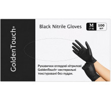 Рукавиці медичні нітрилові Golden Touch M чорні 100 шт
