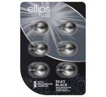 Вітамінні капсули для темного волосся Ellips Silky Black 6 шт
