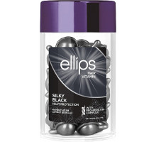Вітамінні капсули для темного волосся Ellips Silky Black з про-кератиновим комплексом 50 шт