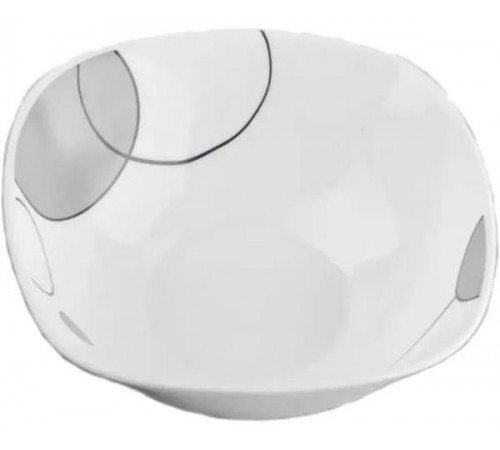Салатник Vittora V-190Sgb Square Сірі бульбашки 190 мм