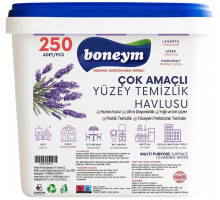 Вологі серветки для прибирання Boneym Лаванда 250 шт