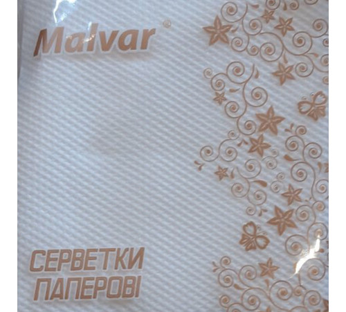 Серветка Malvar біла 30 шт