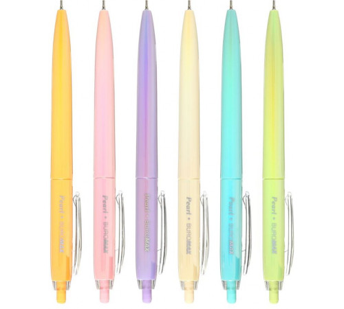 Ручка масляна Buromax BM8371 Pearl автоматична 0.7 мм синя