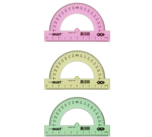 Транспортир пластиковий Zibi ZB5641-99 в асортименті