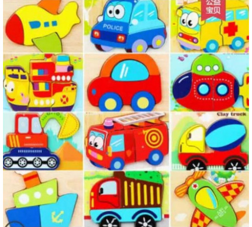 Дерев'яна гра  С 75587 Рамка-вкладиші