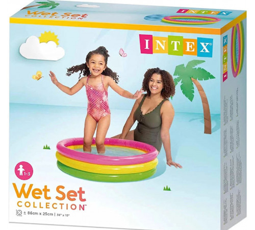 Басейн дитячий Intex 58924 Веселка 86 х 25 см