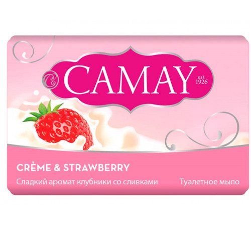 Мыло Camay Creme&Strawberry Клубника со Сливками 85 г