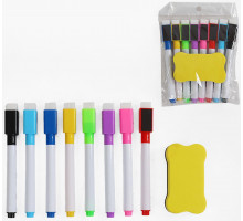 Набір маркерів пиши-стирай С 73485 8 кольорів на магнітах