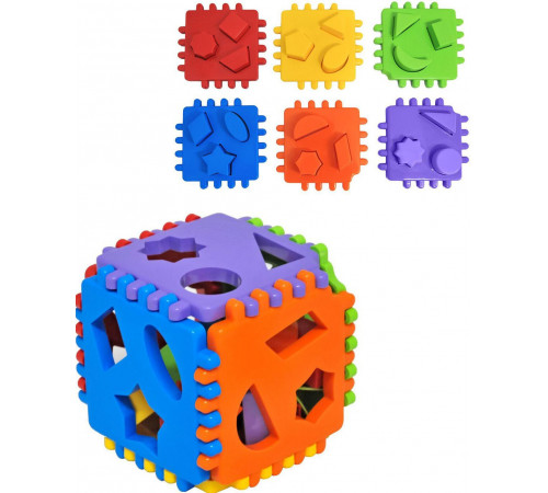 Іграшка-сортер Tigres 39759 Smart cube 24 елементи в сітці
