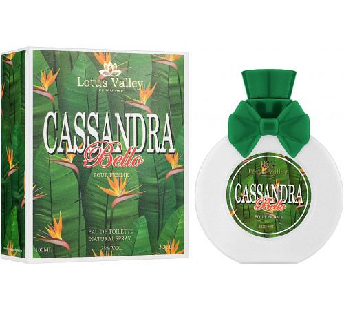 Туалетная вода женская Lotus Valley Cassandra Bello 100 мл Туалетная вода женская Lotus Valley Cassandra Bello 100 мл