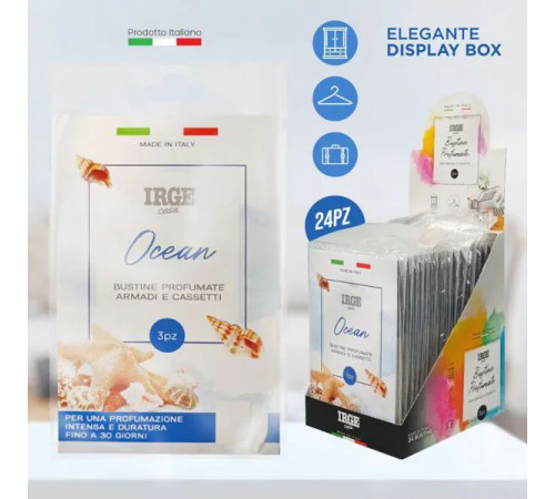 Ароматизатор для гардеробу Irge в гранулах Ocean 3 шт