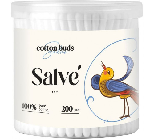 Ватні палички Salve коробка 200 шт