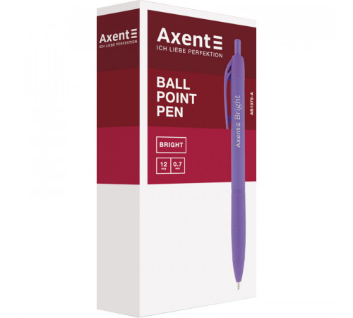 Ручка кулькова автоматична Axent Bright АB1079-А 0.7 мм синя