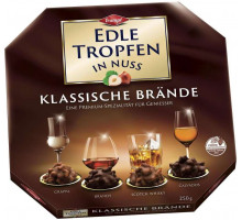 Шоколадные конфеты Trumpf Edle Tropfen in Nuss Klassische Brande 250 г