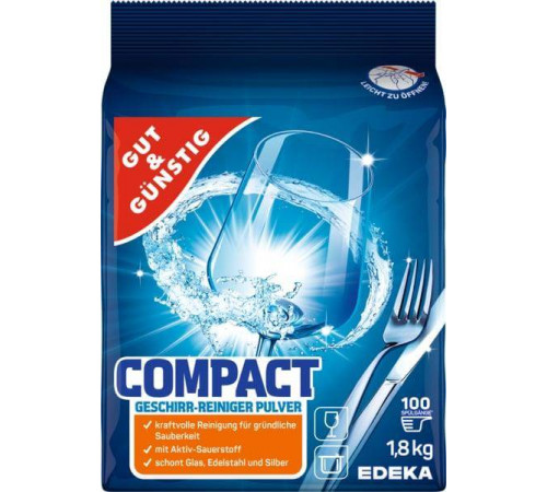 Порошок для посудомийних машин Gut & Gunstig Compact 1.8 кг