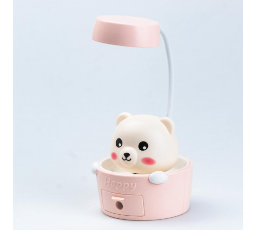 Настольная лампа для детской HP12268P Gute Pets с точилкой для карандашей розовый